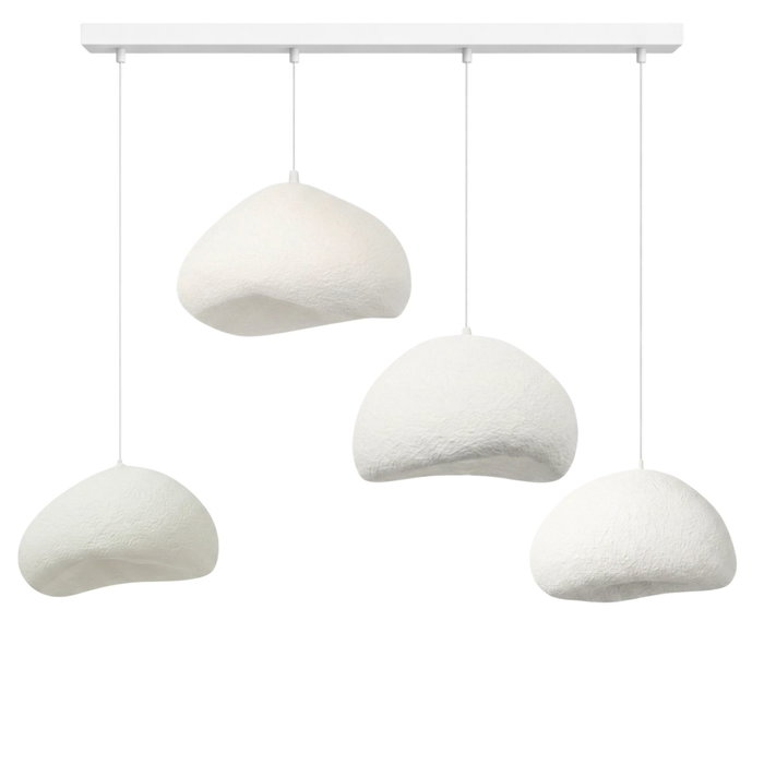 Opviq Lámpara de araña Loval-Set-Lora-50-4-C-Nua Blanca